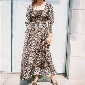 NWT GANNI Cotton Silk Dress (Size 8)